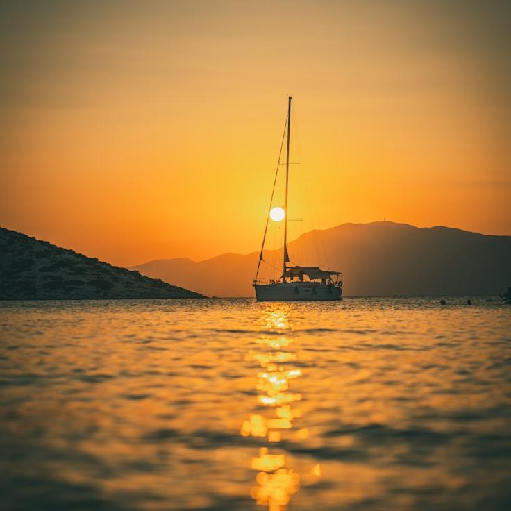 Celebrating at sunset